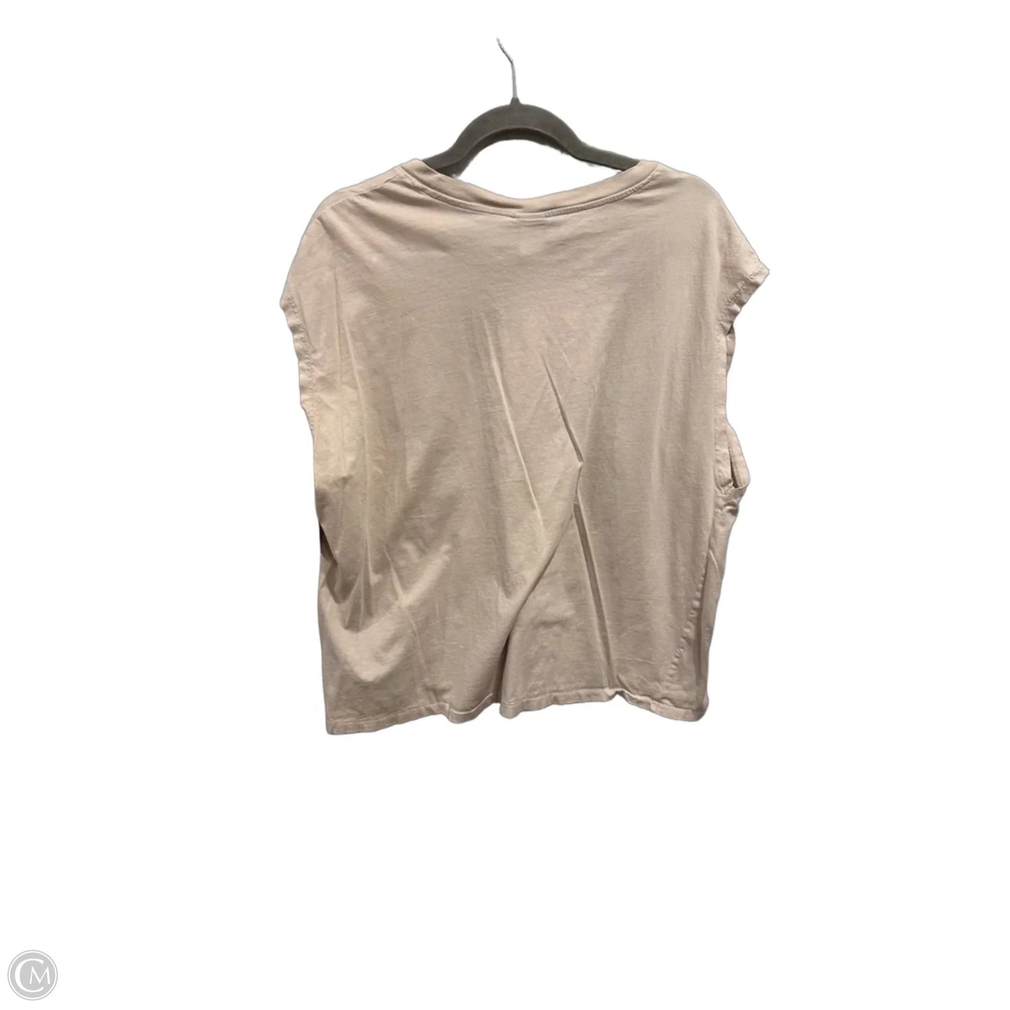 Top Sleeveless By H&m In Tan, Size: M