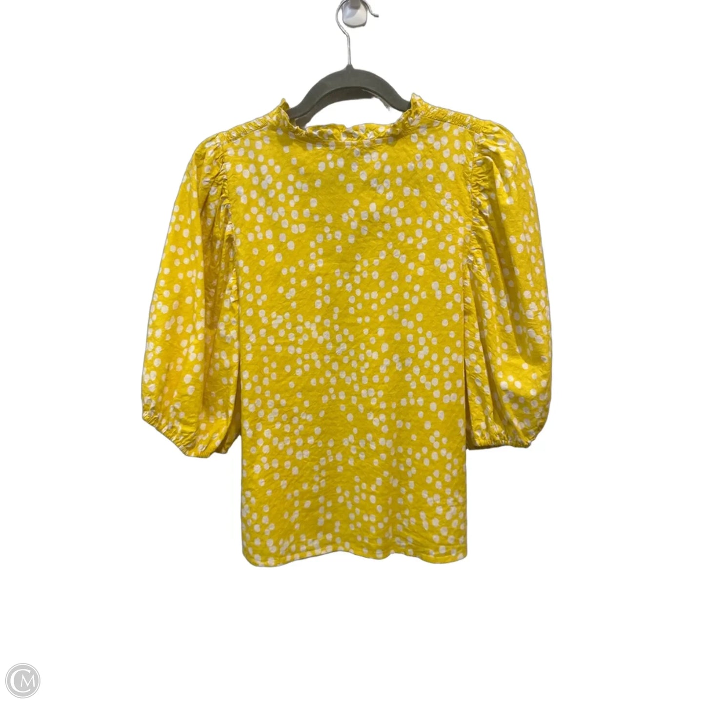Top Short Sleeve By Michelle Mcdowell In Polkadot Pattern, Size: M
