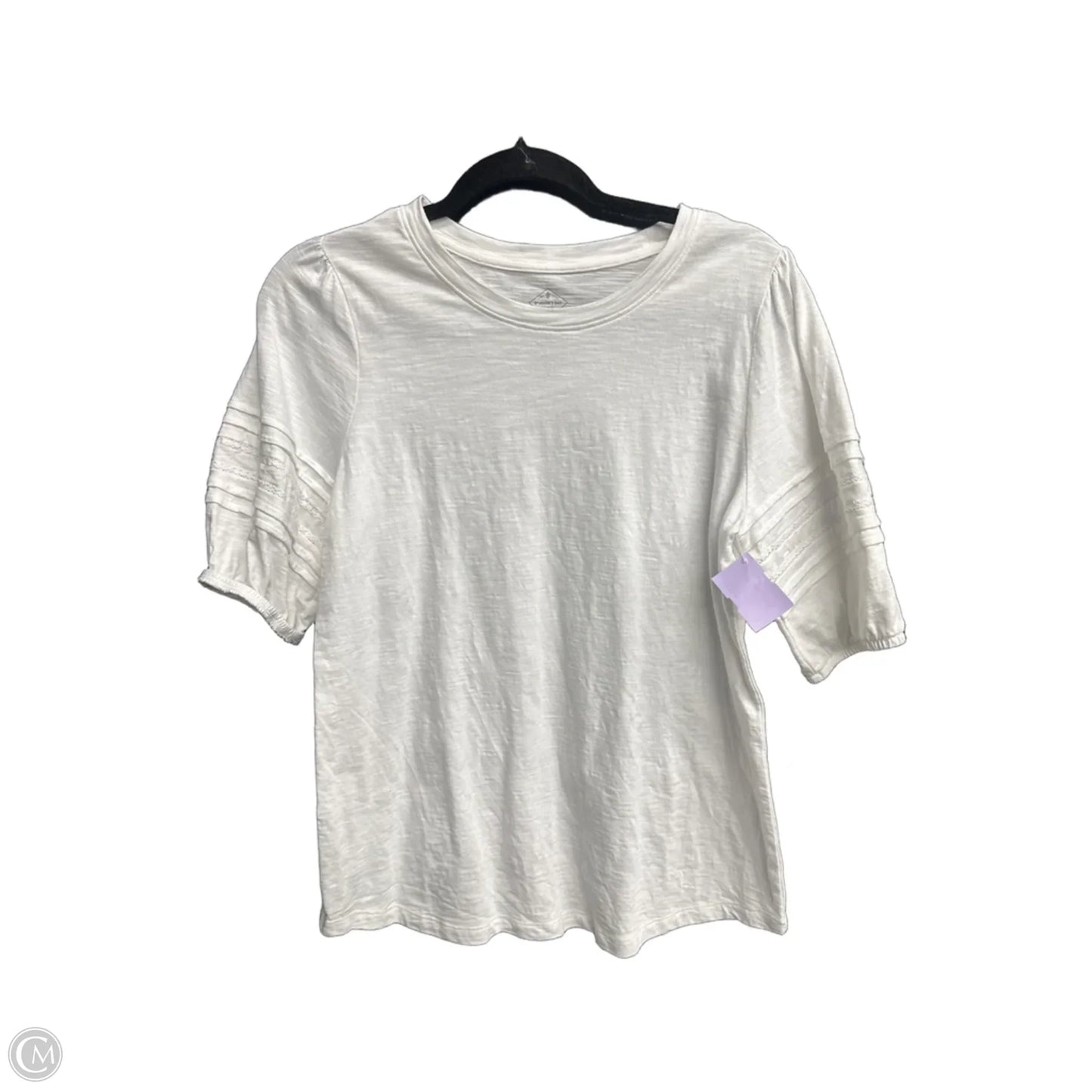 Top Short Sleeve By St Johns Bay In White, Size: M