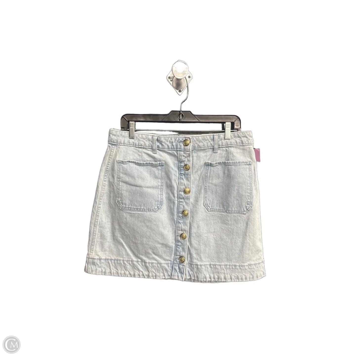 Skirt Midi By Free Assembly In Blue Denim, Size: 10