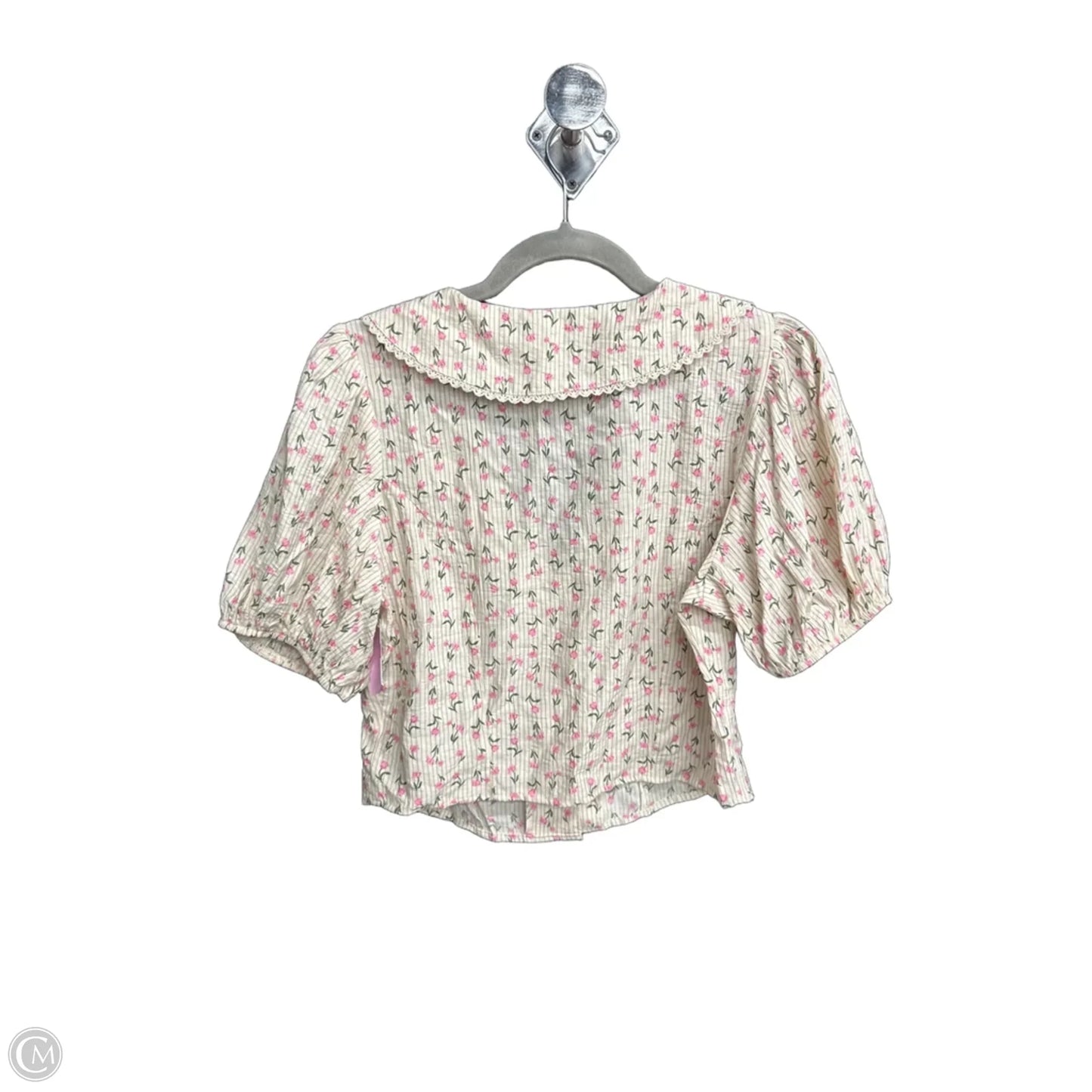 Blouse Short Sleeve By Sienna Sky In Floral Print, Size: M