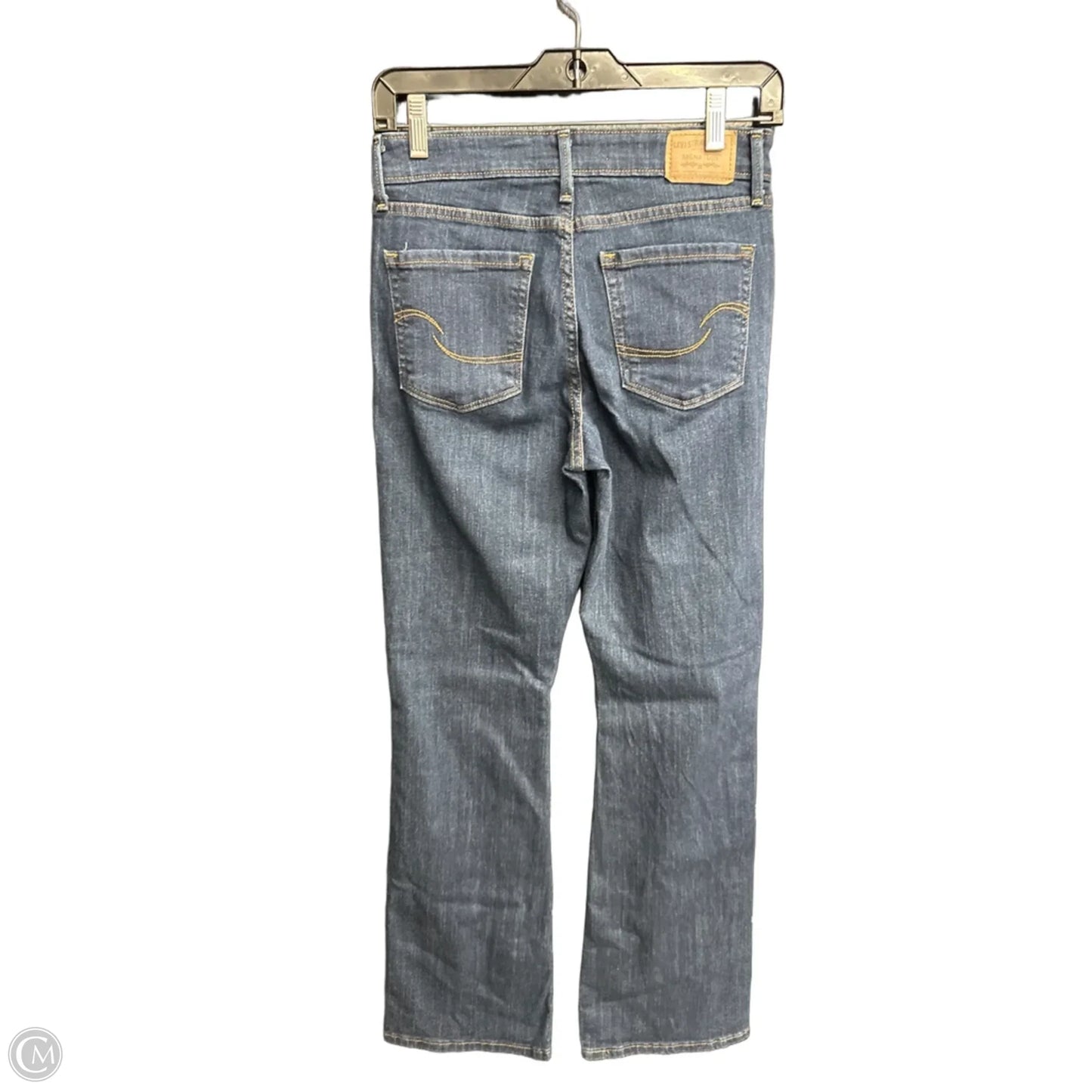 Jeans Boot Cut By Levis In Blue Denim, Size: 2