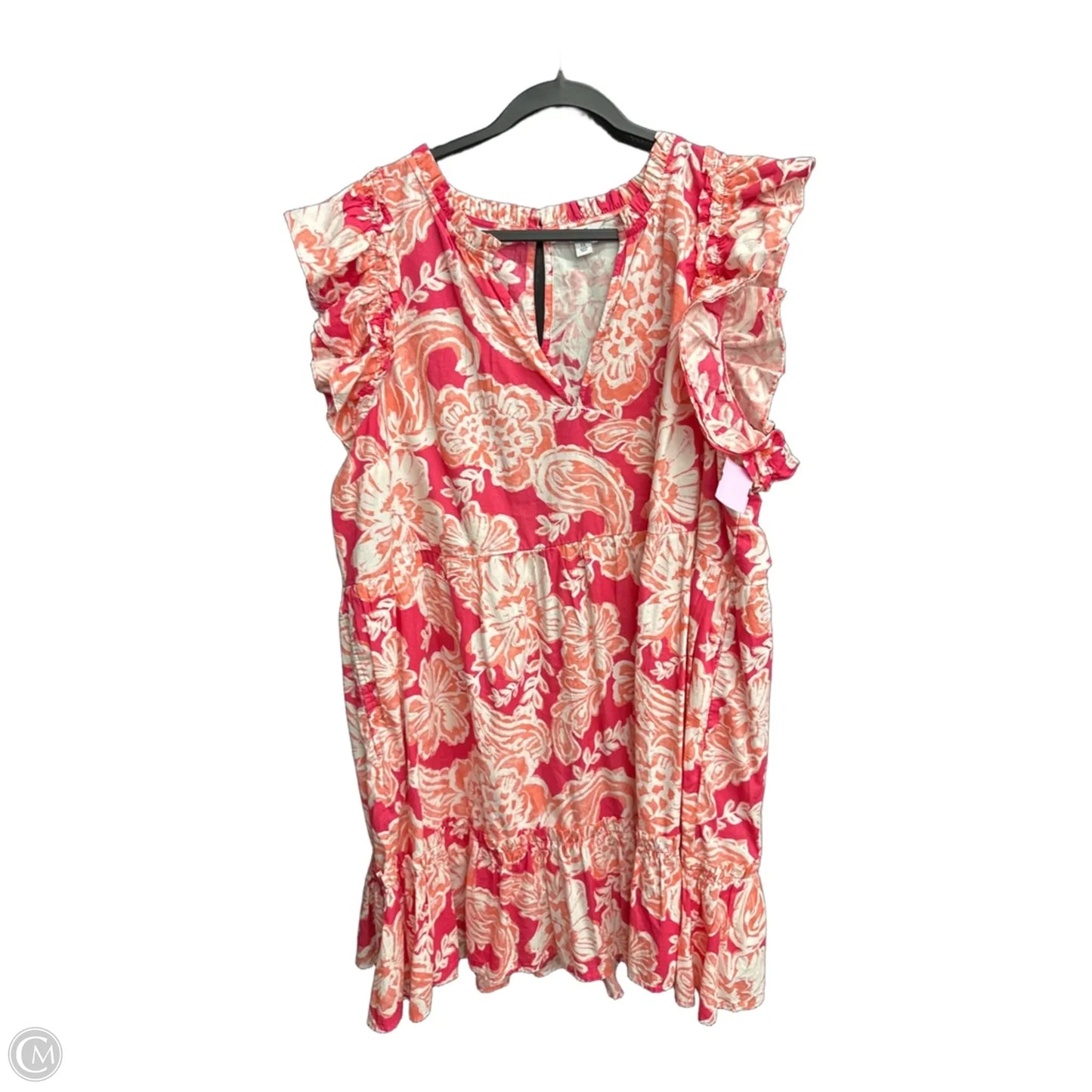 Dress Casual Midi By Crown And Ivy In Floral Print, Size: 3x