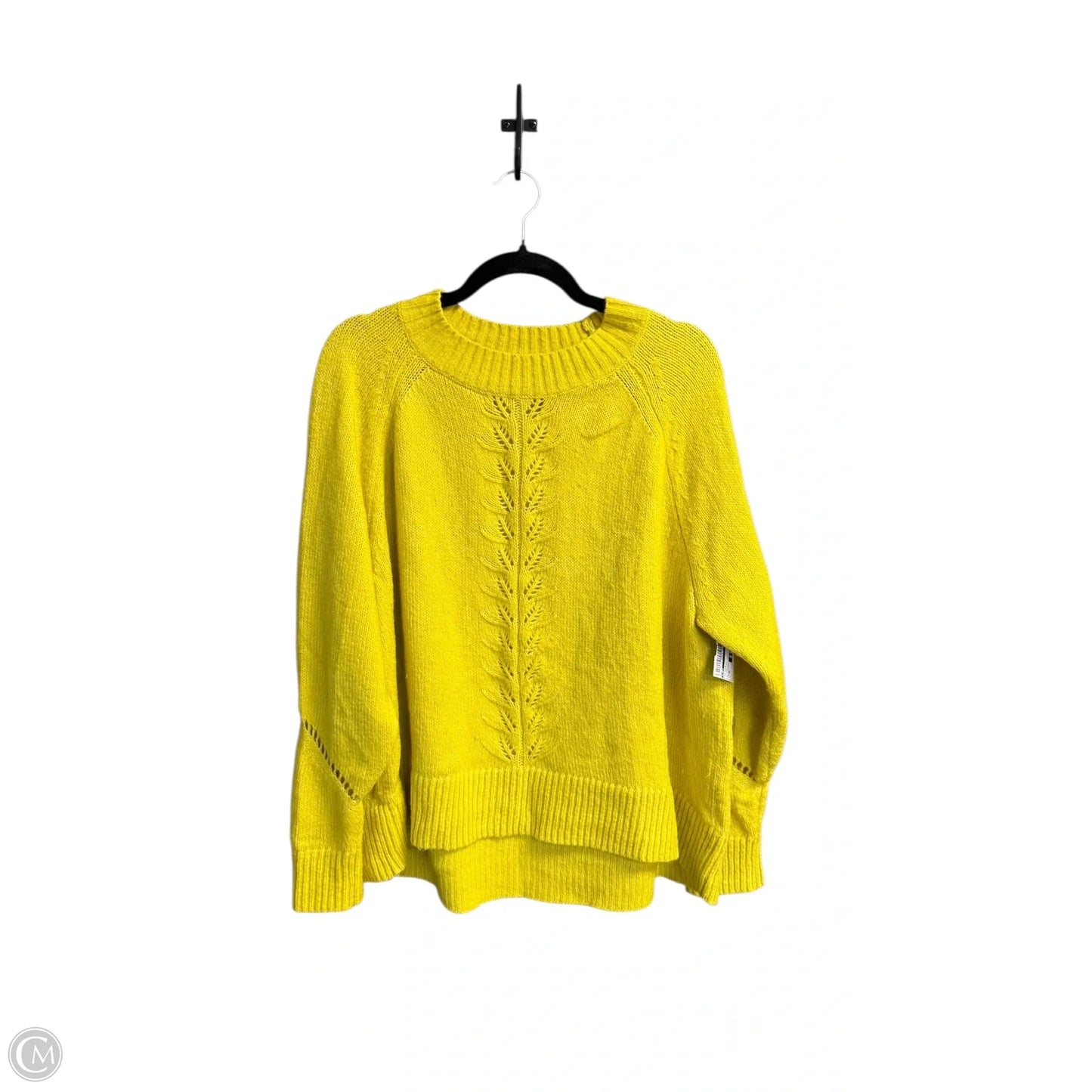 Sweater By Loft In Yellow, Size: Xl