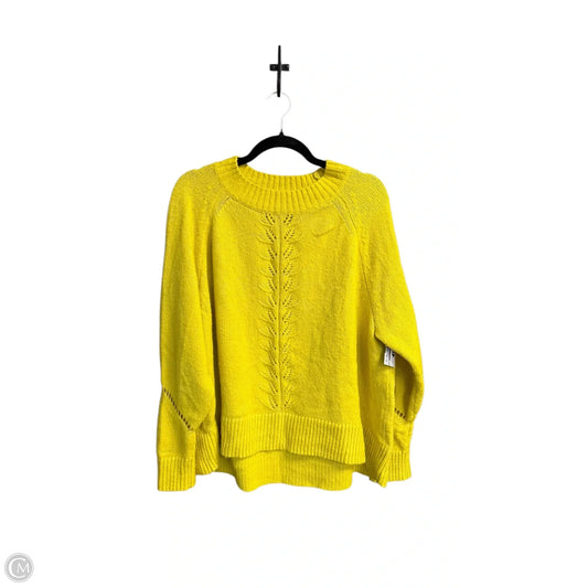 Sweater By Loft In Yellow, Size: Xl
