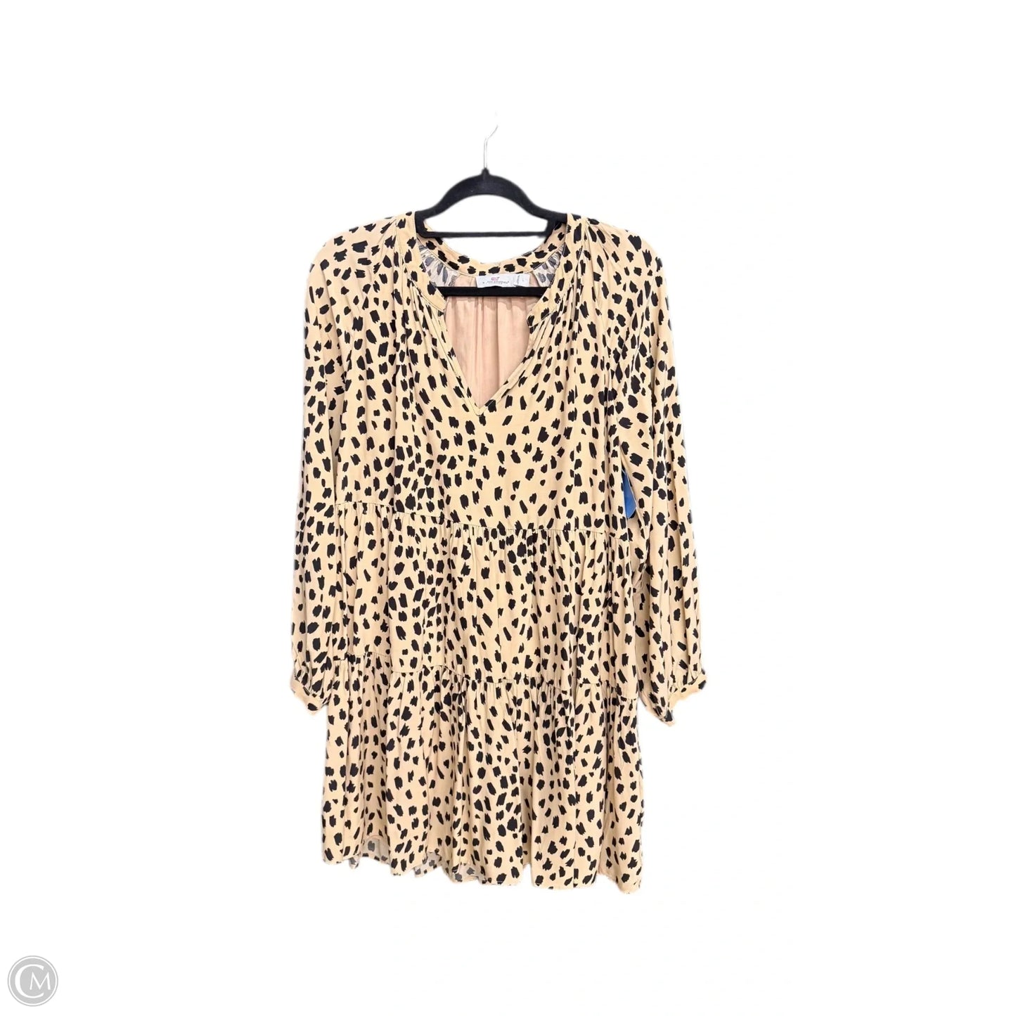 Dress Casual Midi By Vineyard Vines In Animal Print, Size: L