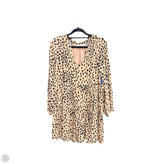 Dress Casual Midi By Vineyard Vines In Animal Print, Size: L