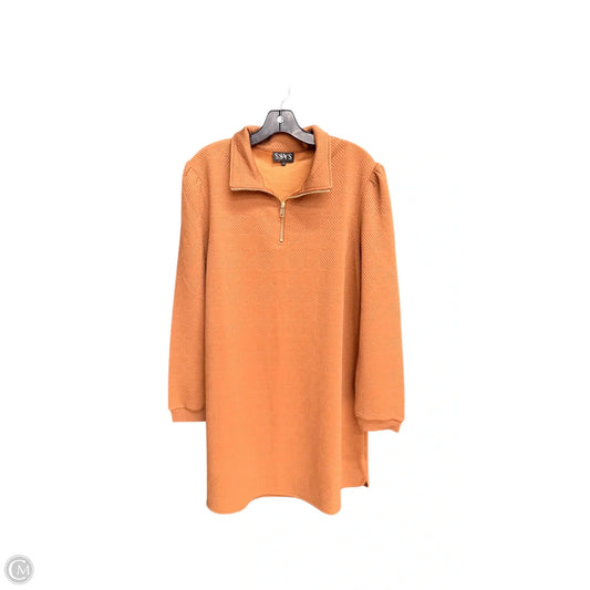 Dress Casual Midi By Clothes Mentor In Brown, Size: L