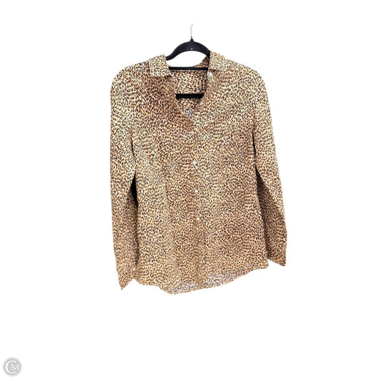 Top Long Sleeve By J Mclaughlin In Animal Print, Size: M