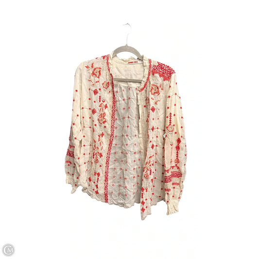 Top Long Sleeve By Johnny Was In Beige, Size: Xs