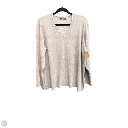 Top Long Sleeve By Cable And Gauge In Grey, Size: 2x