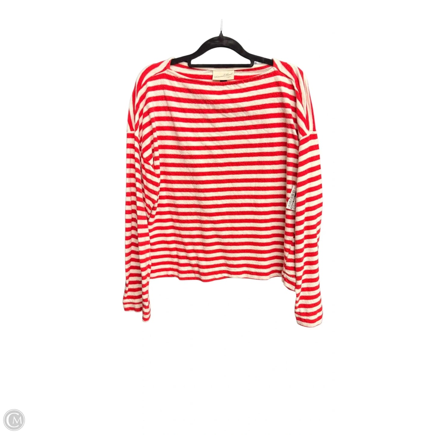 Top Long Sleeve By Universal Thread In Striped Pattern, Size: M