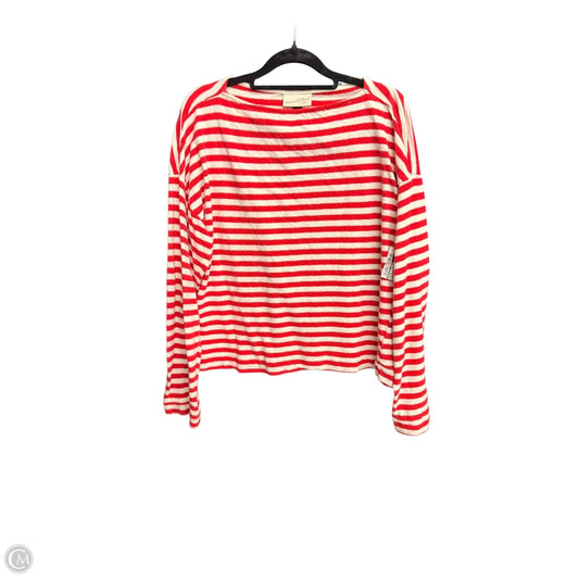 Top Long Sleeve By Universal Thread In Striped Pattern, Size: M