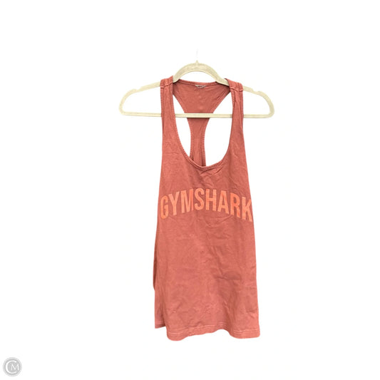 Athletic Tank Top By Gym Shark In Red, Size: L