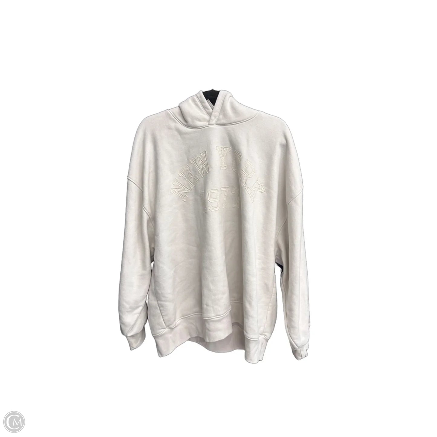 Sweatshirt Hoodie By American Eagle In Cream, Size: Xl