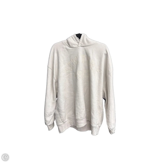 Sweatshirt Hoodie By American Eagle In Cream, Size: Xl