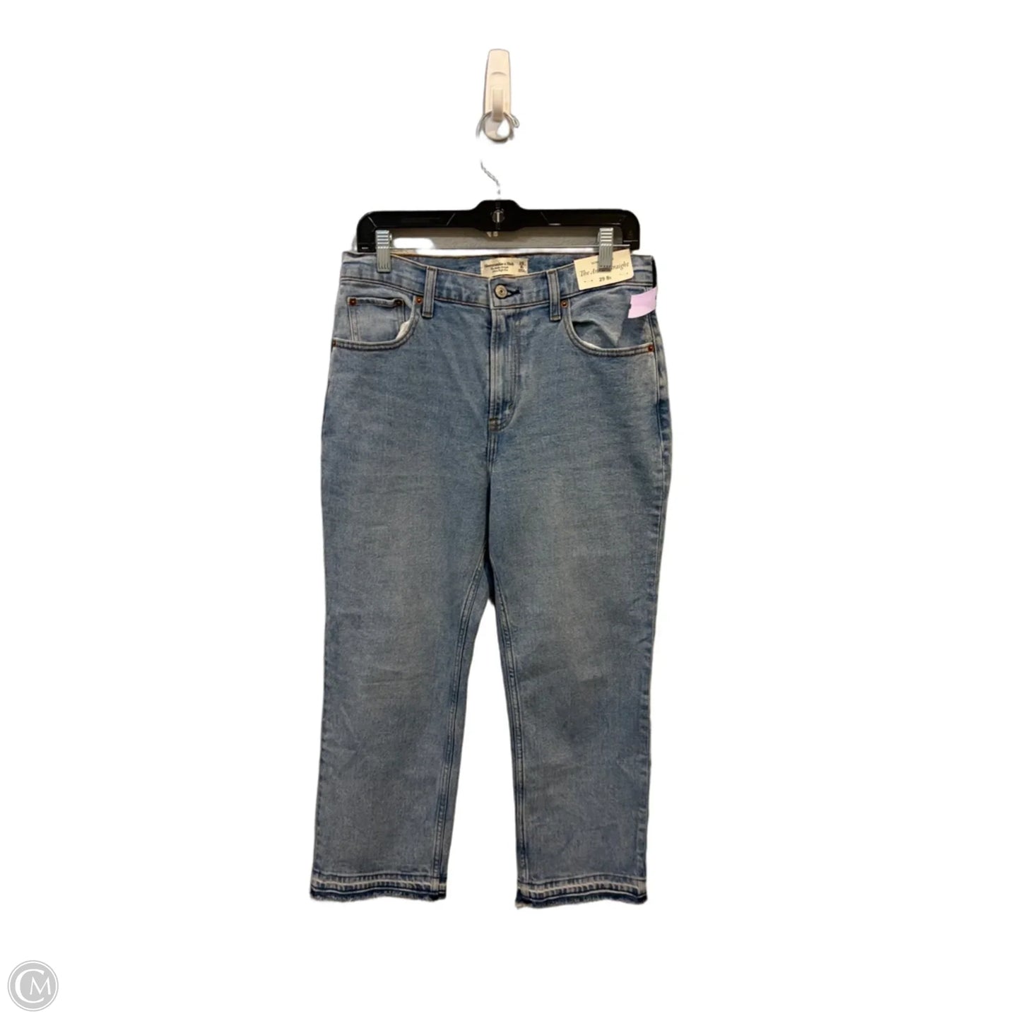 Jeans Straight By Abercrombie And Fitch In Blue Denim, Size: 8