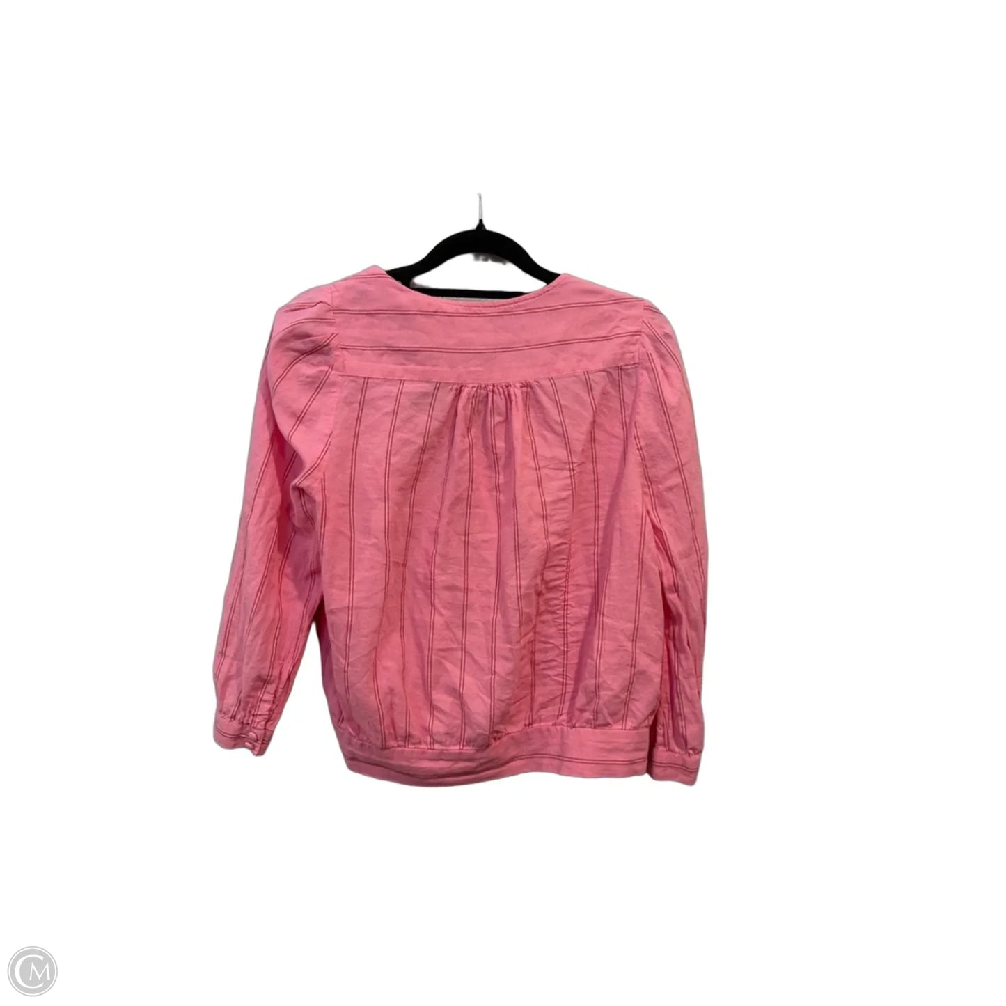 Top Long Sleeve By Madewell In Striped Pattern, Size: S
