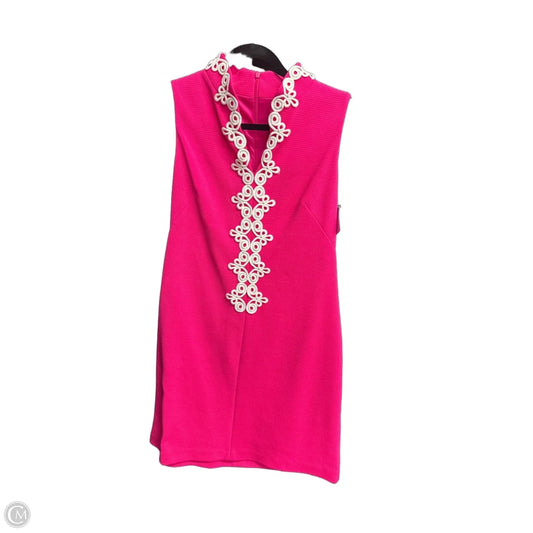 Dress Casual Midi By Vince Camuto In Pink & White, Size: Xs