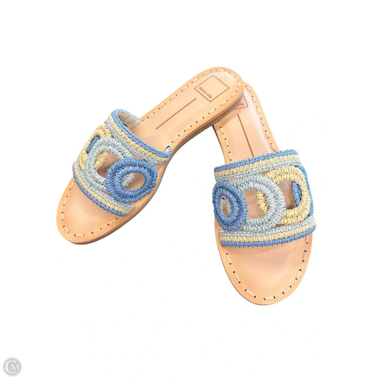Sandals Flats By Dolce Vita In Blue & Cream, Size: 10