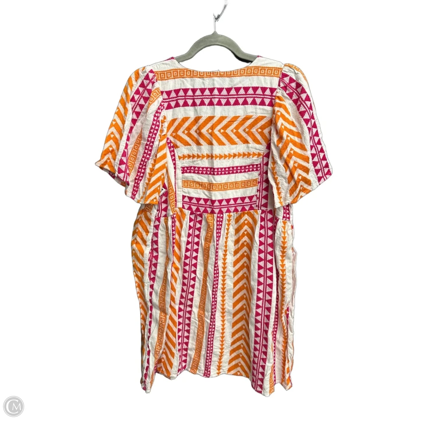 Dress Casual Short By Old Navy In Orange & Pink, Size: M