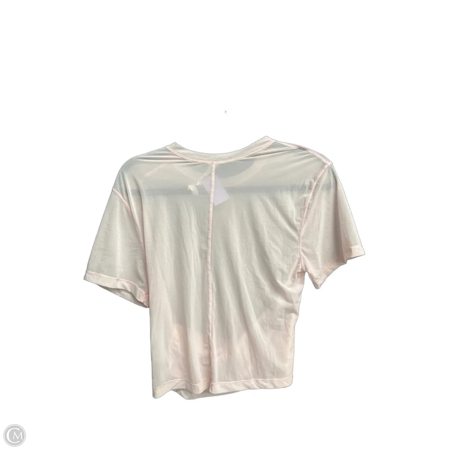 Athletic Top Short Sleeve By Lululemon In Pink, Size: S