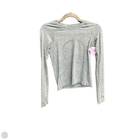 Athletic Top Long Sleeve Crewneck By Lululemon In Green, Size: S