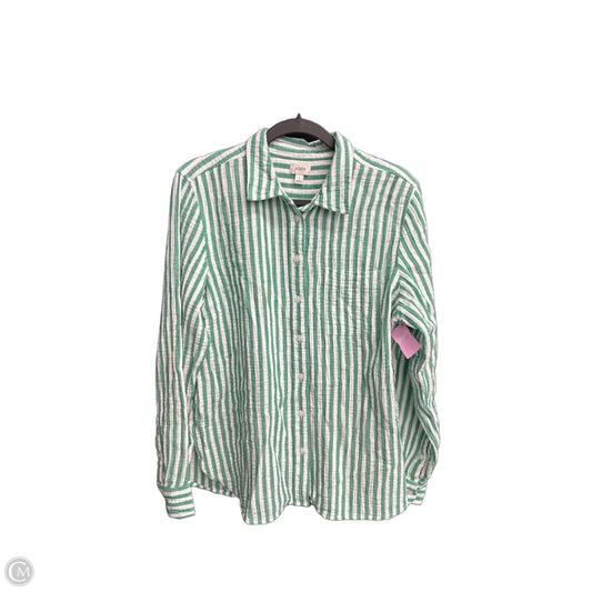 Top Long Sleeve By J. Crew In Striped Pattern, Size: L