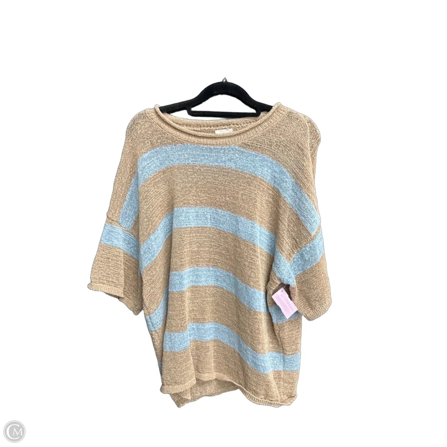 Top Short Sleeve By Bke In Striped Pattern, Size: M