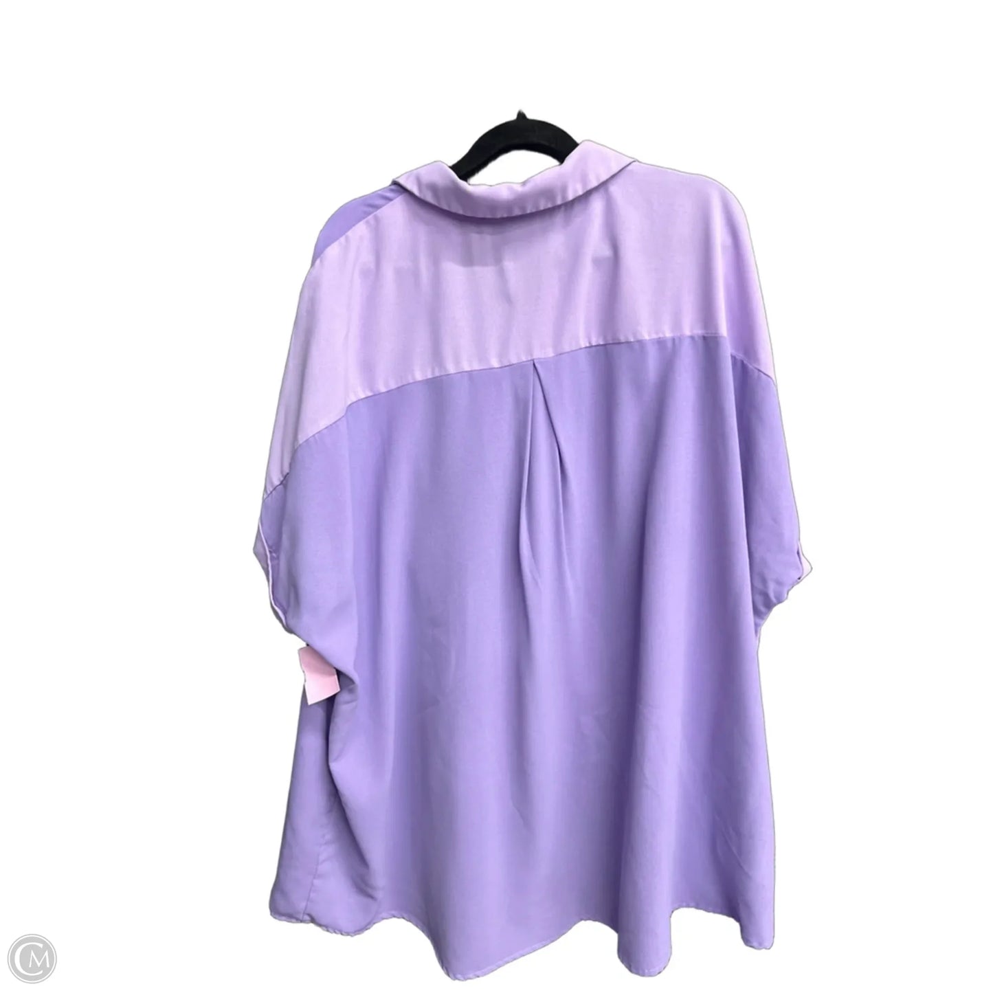 Top Short Sleeve By Shein In Purple, Size: 4x