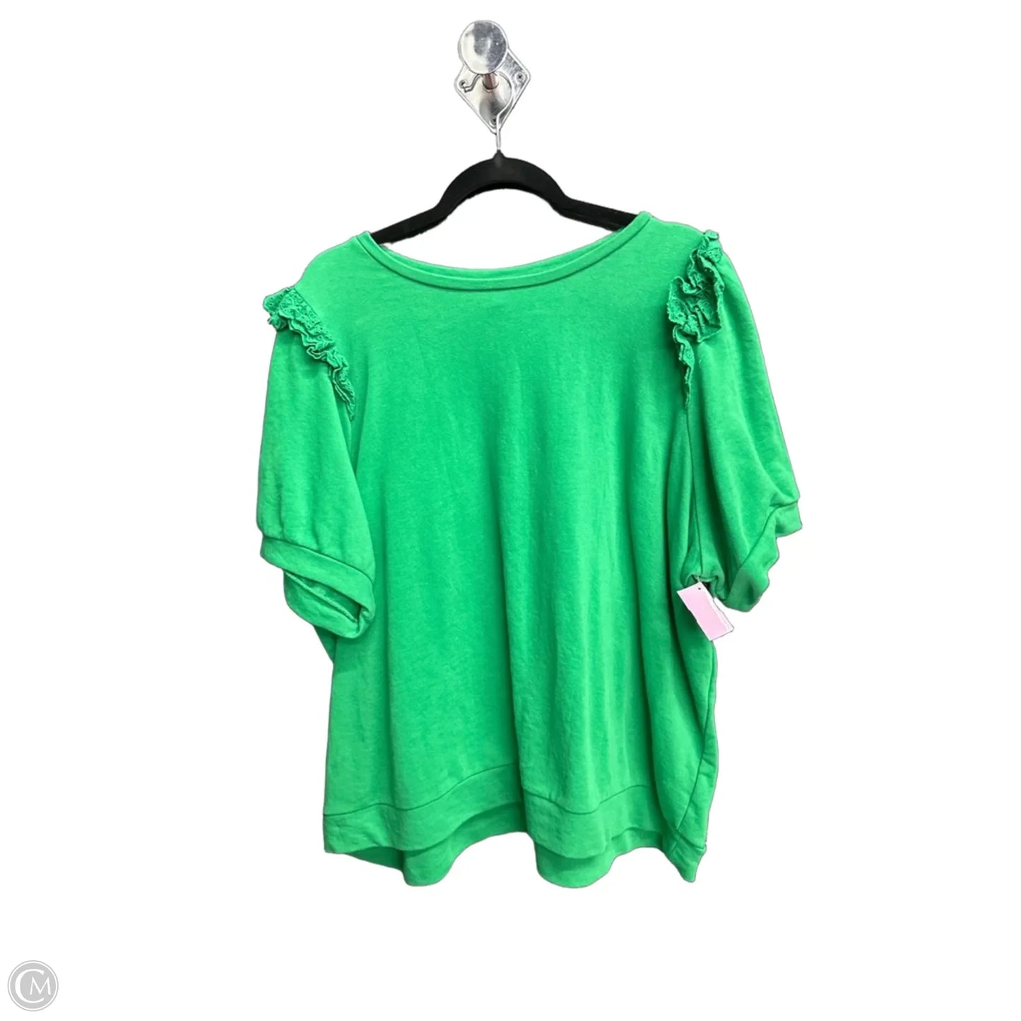 Top Short Sleeve By Crown And Ivy In Green, Size: 4x