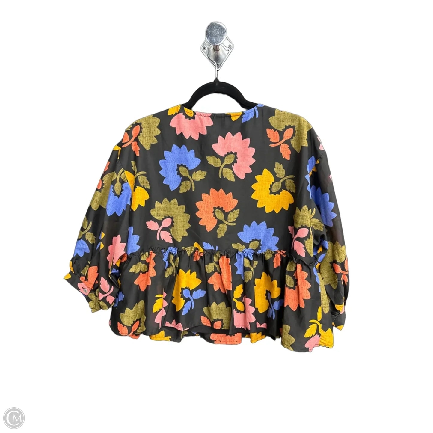 Top Long Sleeve By J.marie In Floral Print, Size: Xs