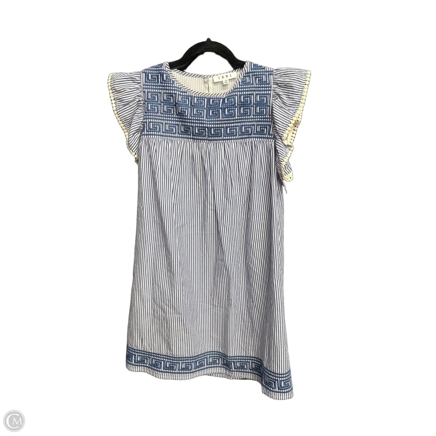 Dress Casual Short By Thml In Blue & White, Size: Xs