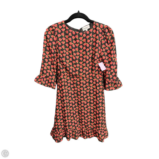Dress Casual Midi By Clothes Mentor In Black & Red, Size: M