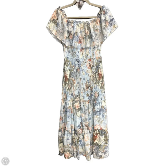 Dress Casual Maxi By Baltic Born In Blue & Green, Size: M
