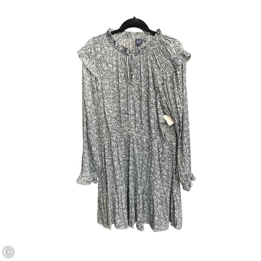 Dress Casual Midi By Gap In Blue & White, Size: Xxl