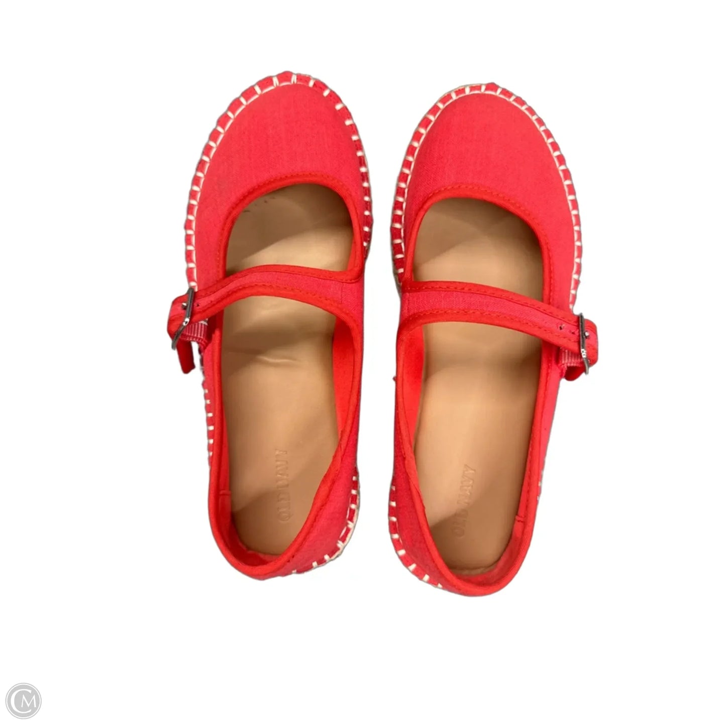 Shoes Flats By Old Navy In Cream & Red, Size: 8