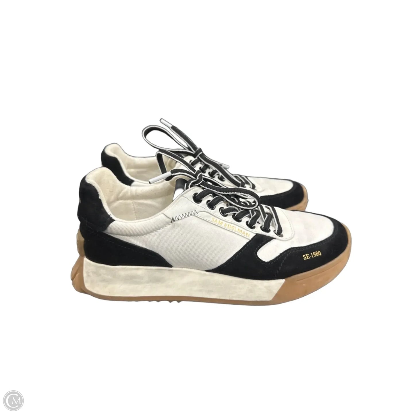 Shoes Sneakers By Sam Edelman In Black & White, Size: 8