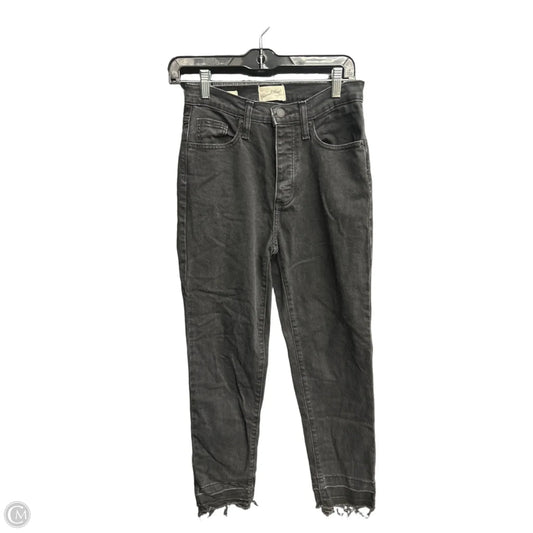 Jeans Straight By Universal Thread In Black Denim, Size: 2