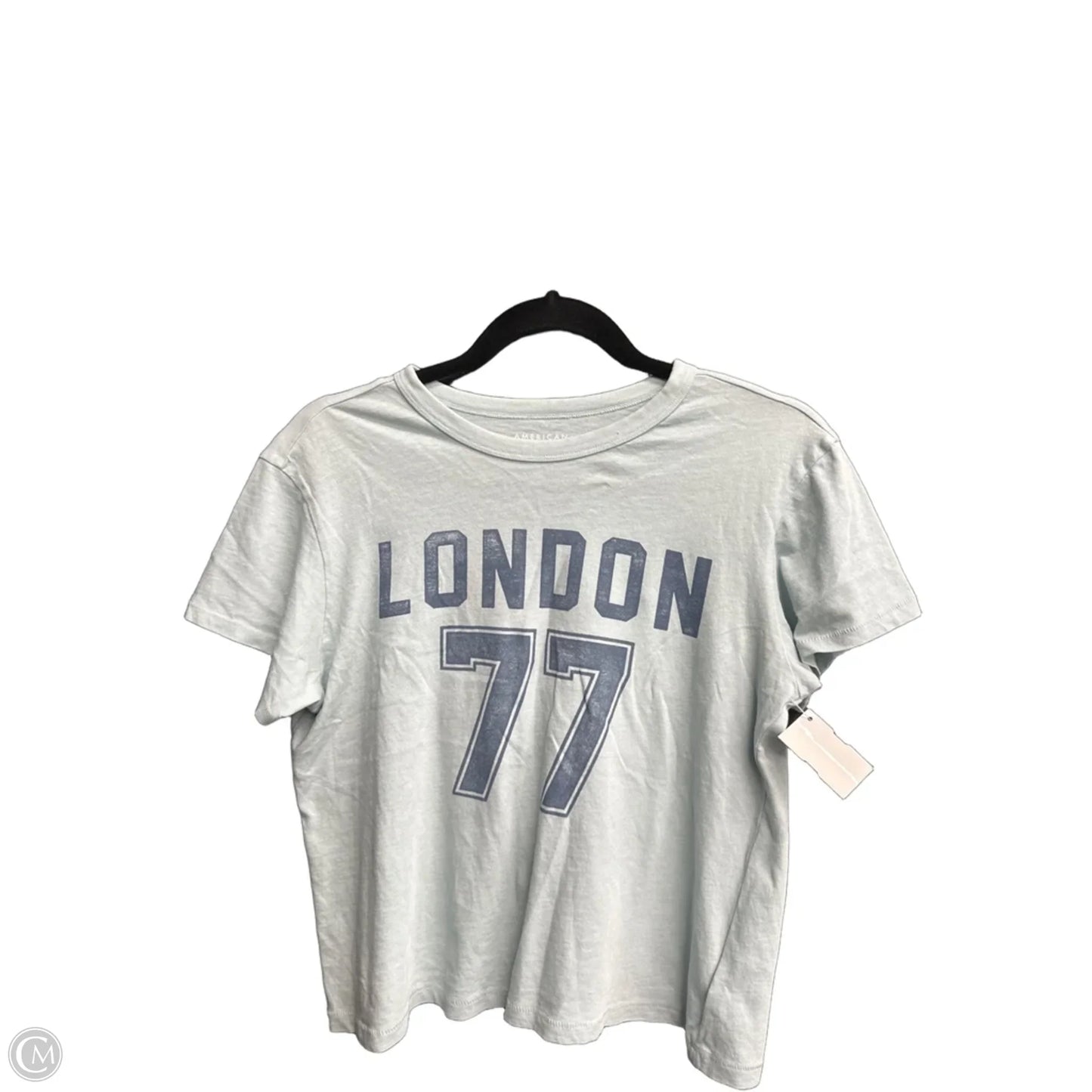 Top Short Sleeve By American Eagle In Blue, Size: Xs