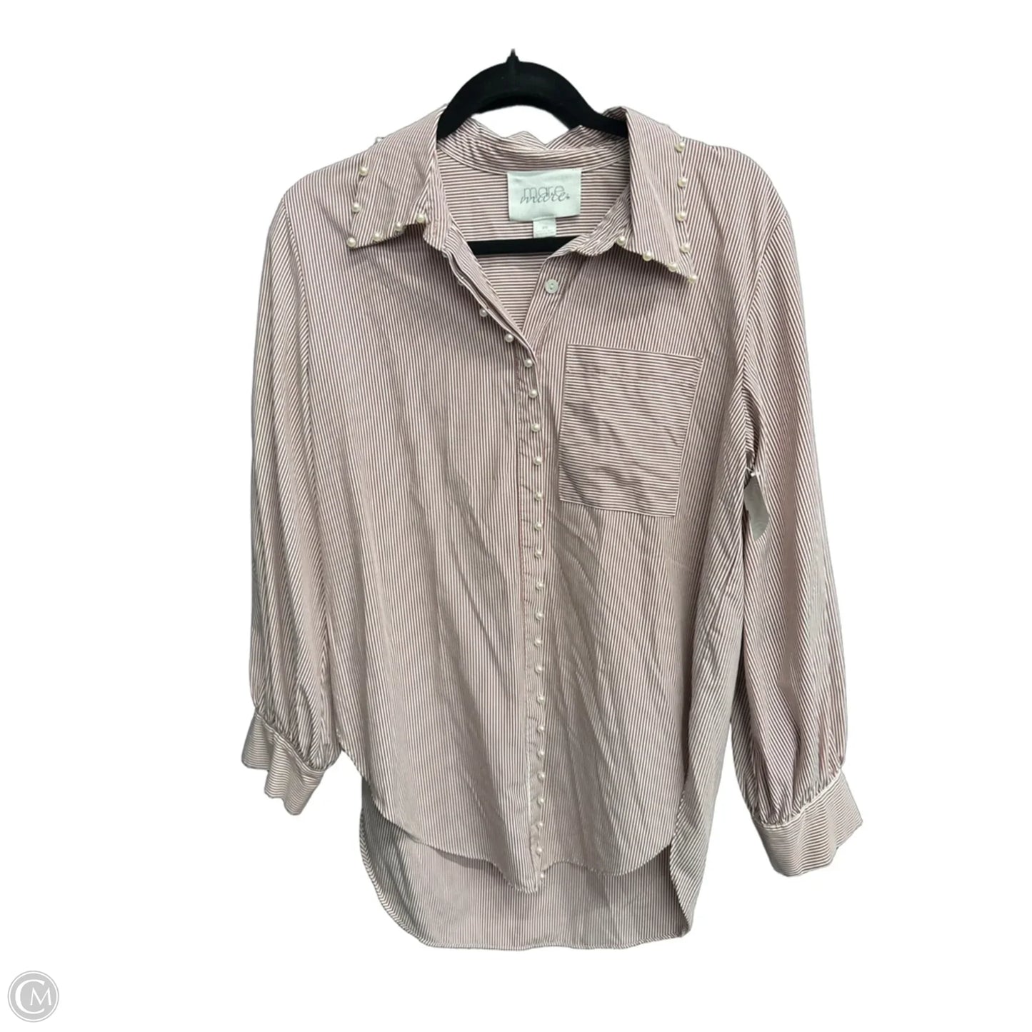 Top Long Sleeve By Mare Mare In Striped Pattern, Size: Xs