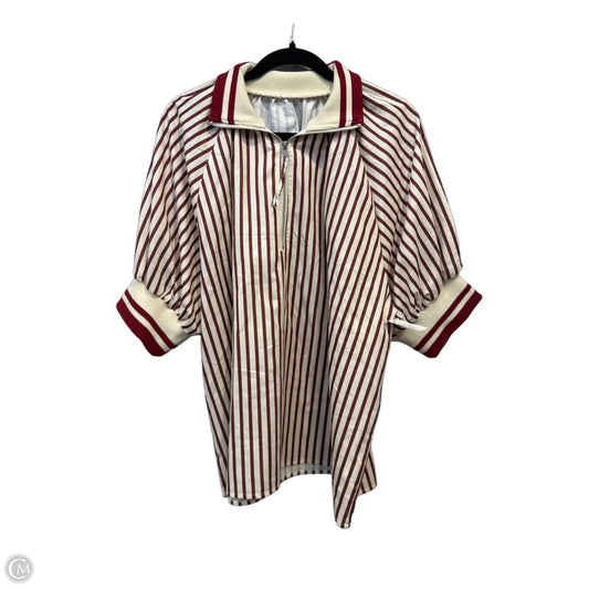 Top Short Sleeve By Clothes Mentor In Striped Pattern, Size: 2x
