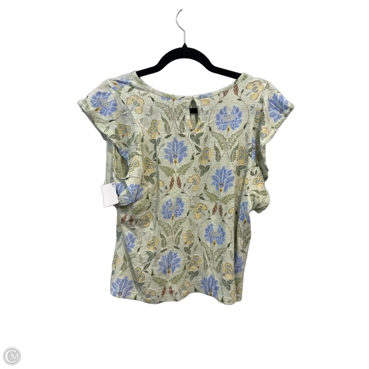 Top Short Sleeve By Loft In Green, Size: S
