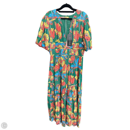 Dress Casual Maxi By Clothes Mentor In Green & Red, Size: M
