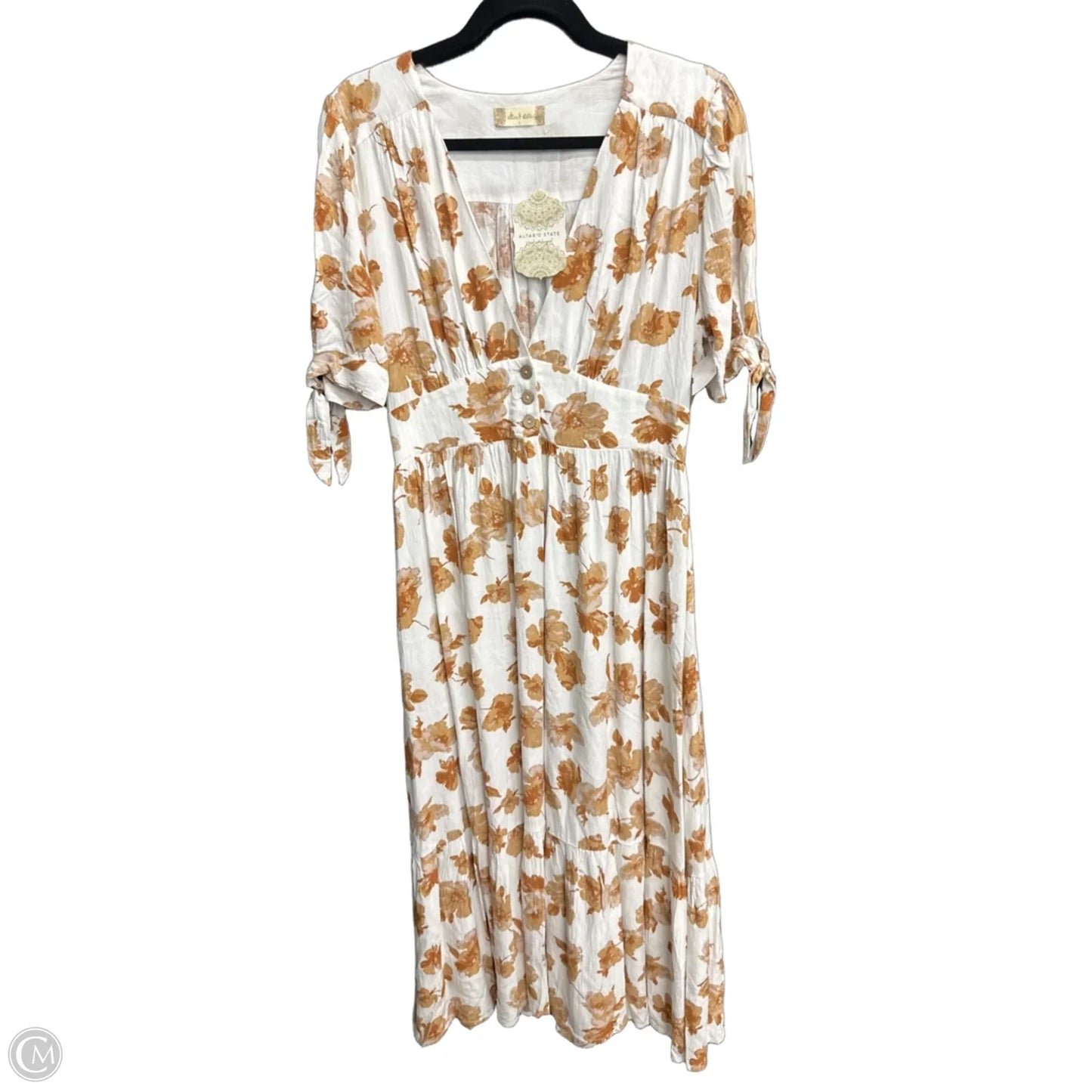 Dress Casual Maxi By Altard State In Brown & White, Size: L