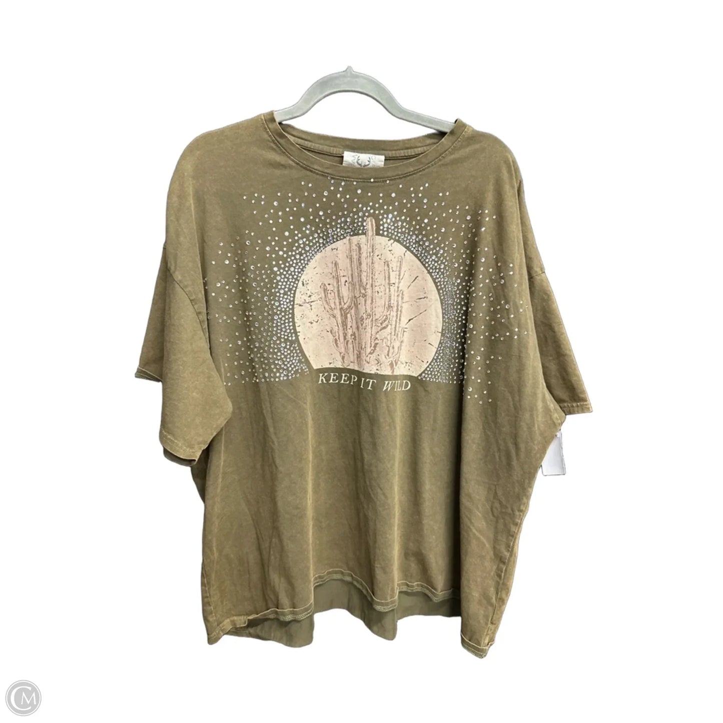 Top Short Sleeve By Fantastic Fawn In Green, Size: S