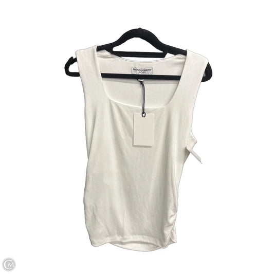 Top Sleeveless By Clothes Mentor In White, Size: M