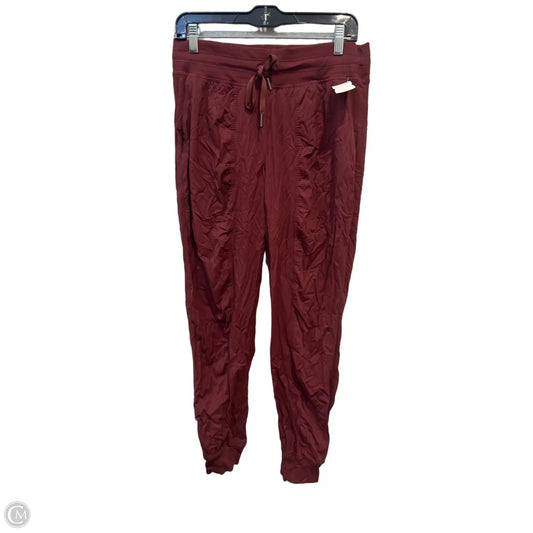Athletic Pants By Lululemon In Maroon, Size: M