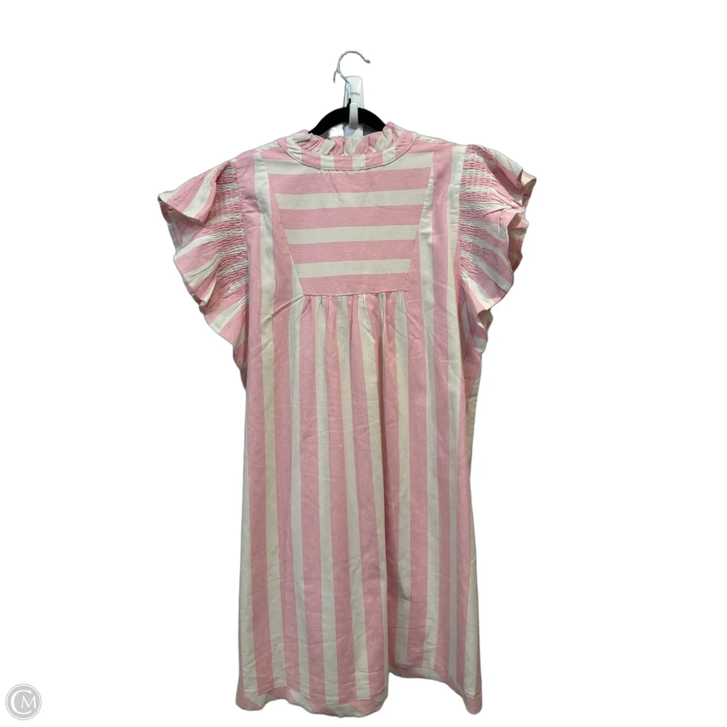 Dress Casual Midi By Umgee In Pink & White, Size: L