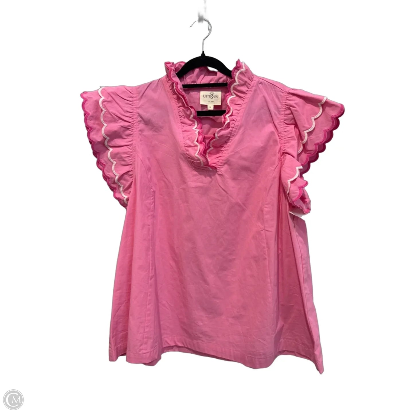Top Short Sleeve By Umgee In Pink, Size: M